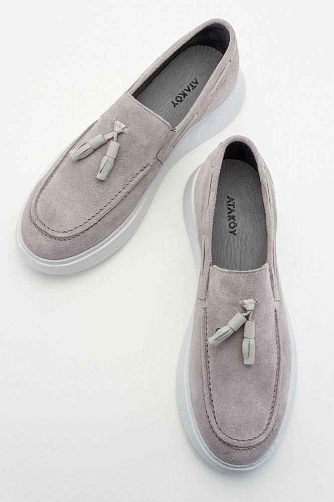 erkek-deri-loafer-ayakkabi-GRI SUET-GLR2329109-0059537_0